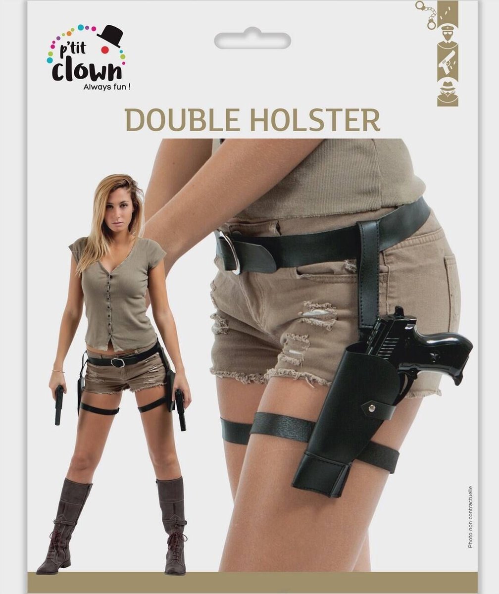 Dubbel Pistoolholster Leger